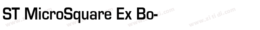 ST MicroSquare Ex Bo字体转换